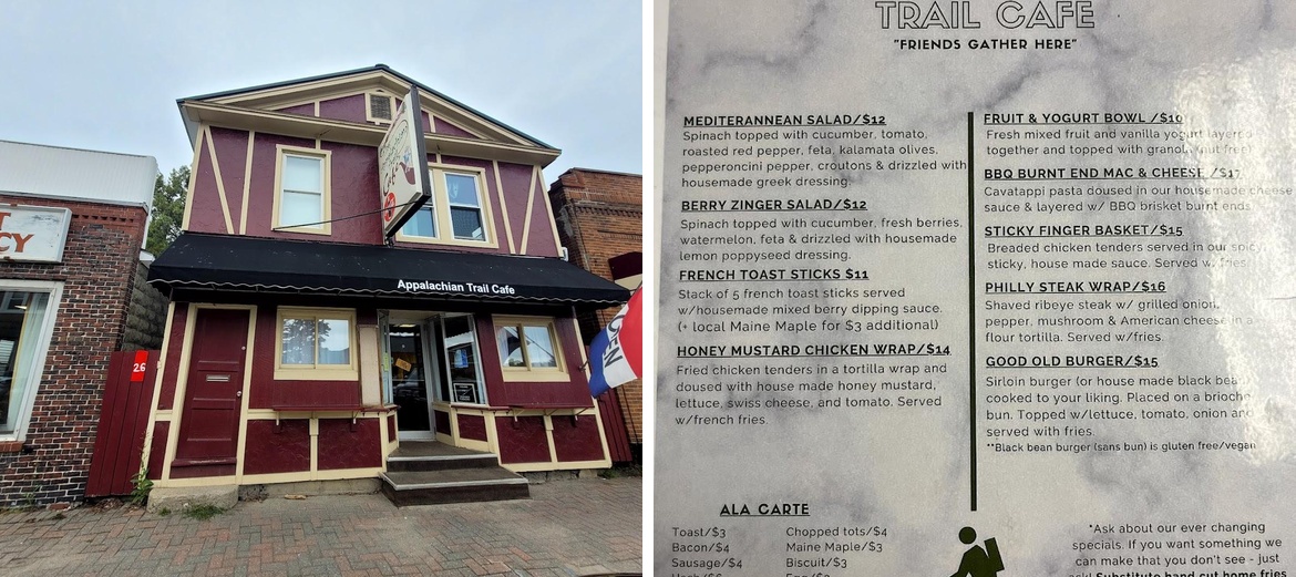The Appalachian Trail Cafe Menu
