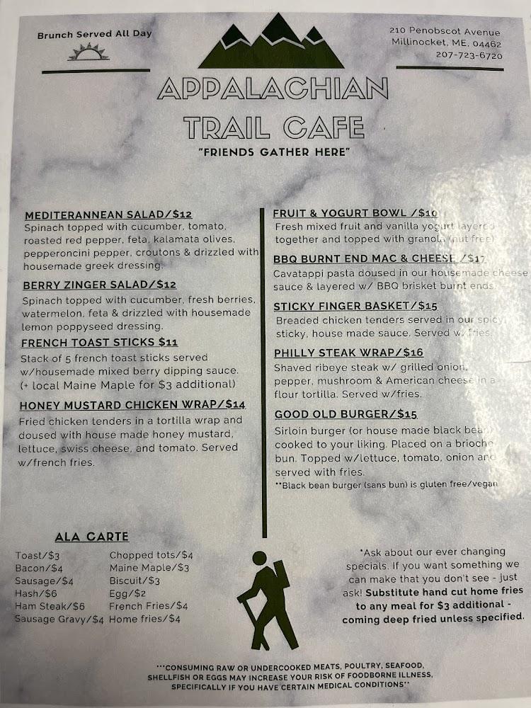 The Appalachian Trail Cafe Menu image 1